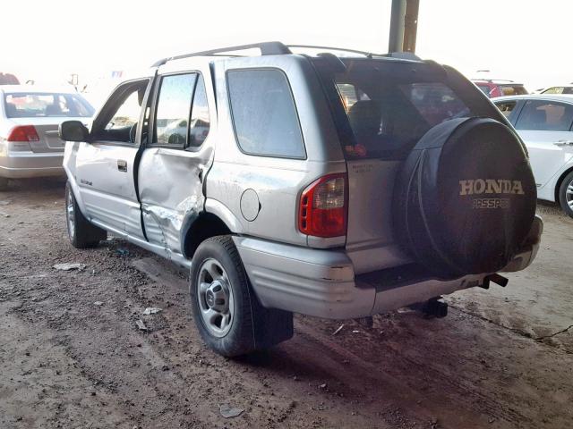 4S6CK58W314402167 - 2001 HONDA PASSPORT E SILVER photo 3