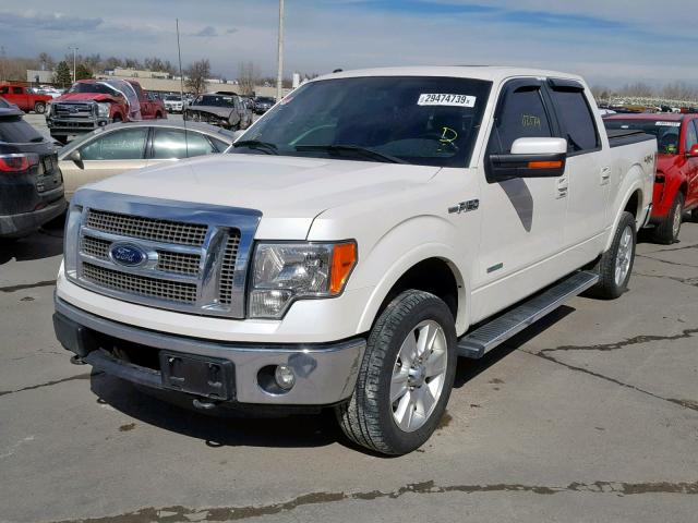 1FTFW1ET2CFD06586 - 2012 FORD F150 SUPER WHITE photo 2