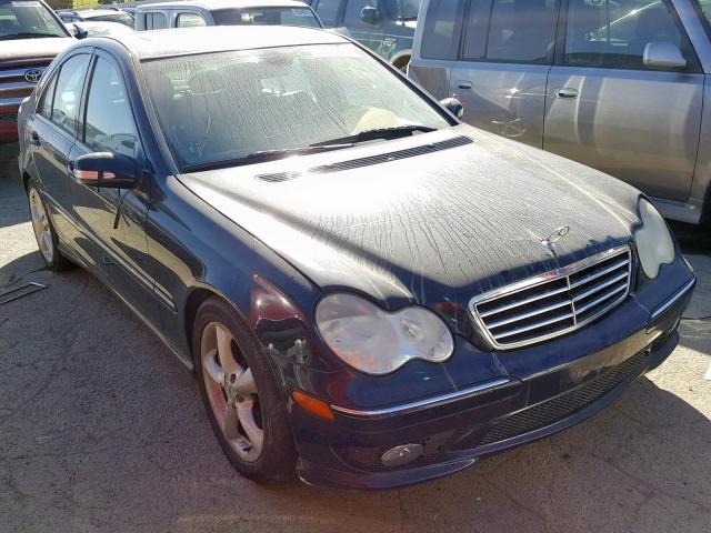 WDBRF40J55A741735 - 2005 MERCEDES-BENZ C 230K SPO BLUE photo 1