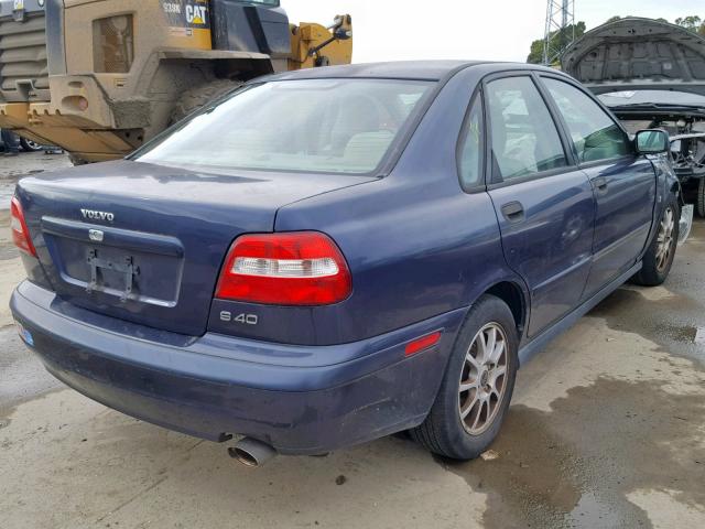 YV1VS29533F927256 - 2003 VOLVO S40 1.9T BLUE photo 4