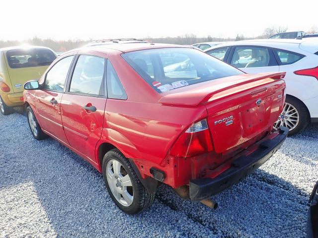 1FAFP34N76W253647 - 2006 FORD FOCUS ZX4 RED photo 3