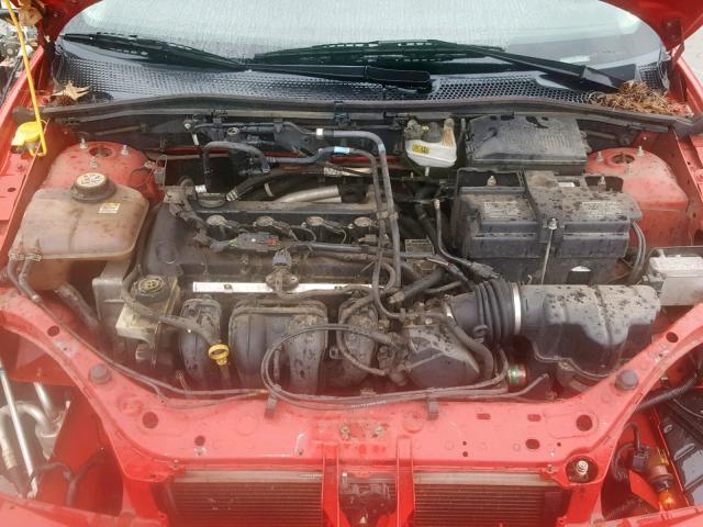 1FAFP34N76W253647 - 2006 FORD FOCUS ZX4 RED photo 7