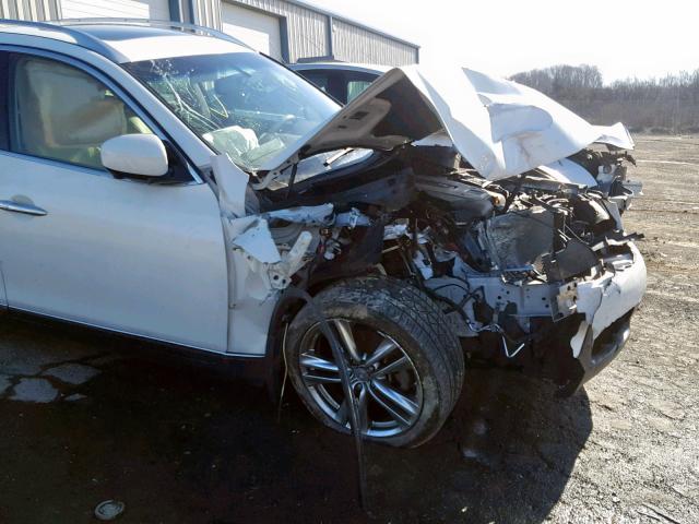 JN1AJ0HR2CM452116 - 2012 INFINITI EX35 BASE WHITE photo 9