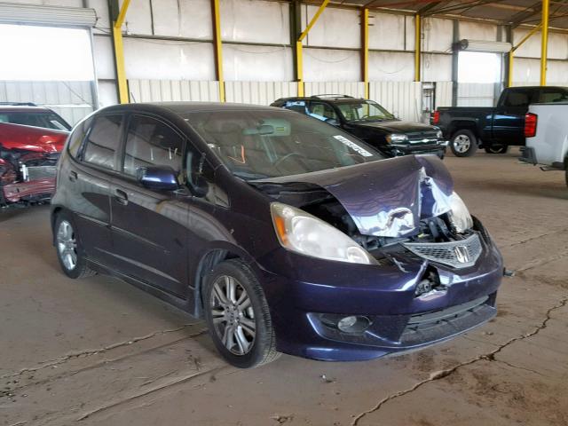 JHMGE87479S025663 - 2009 HONDA FIT SPORT BLUE photo 1