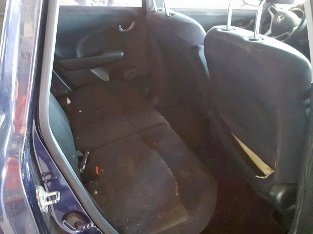 JHMGE87479S025663 - 2009 HONDA FIT SPORT BLUE photo 6