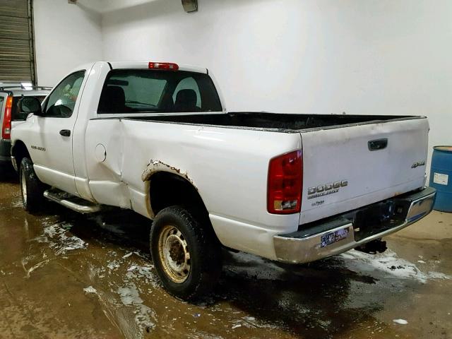 3D7KU26D93G772862 - 2003 DODGE RAM 2500 S WHITE photo 3