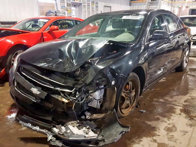 1G1ZG57B094163494 - 2009 CHEVROLET MALIBU LS BLACK photo 2