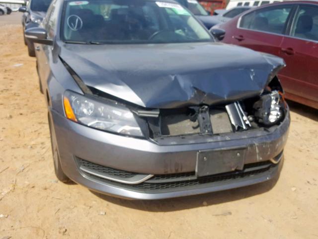 1VWAS7A34EC050208 - 2014 VOLKSWAGEN PASSAT S GRAY photo 9