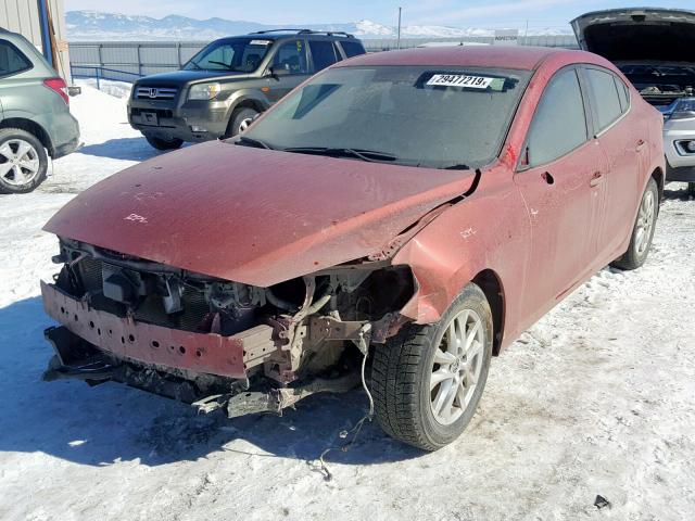 3MZBM1V74FM227638 - 2015 MAZDA 3 TOURING MAROON photo 2