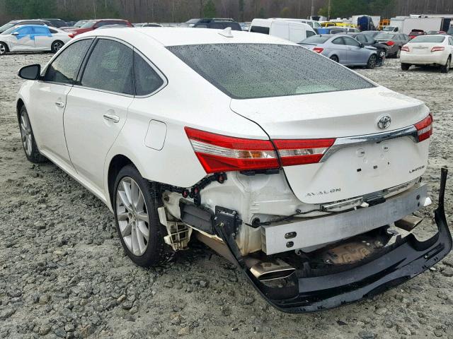 4T1BK1EB6DU029306 - 2013 TOYOTA AVALON BAS WHITE photo 3