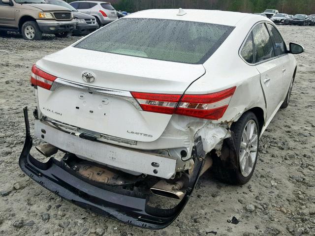 4T1BK1EB6DU029306 - 2013 TOYOTA AVALON BAS WHITE photo 4