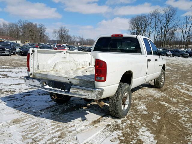 3D7KU28C23G837801 - 2003 DODGE RAM 2500 S WHITE photo 4