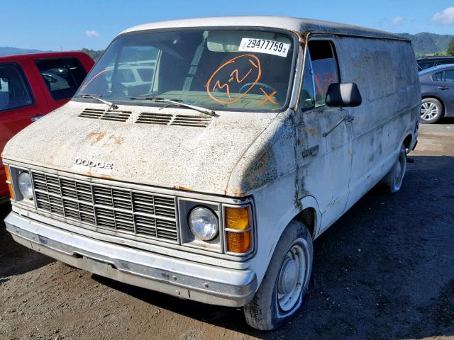 B11AP9X144667 - 1979 DODGE RAM VAN WHITE photo 2