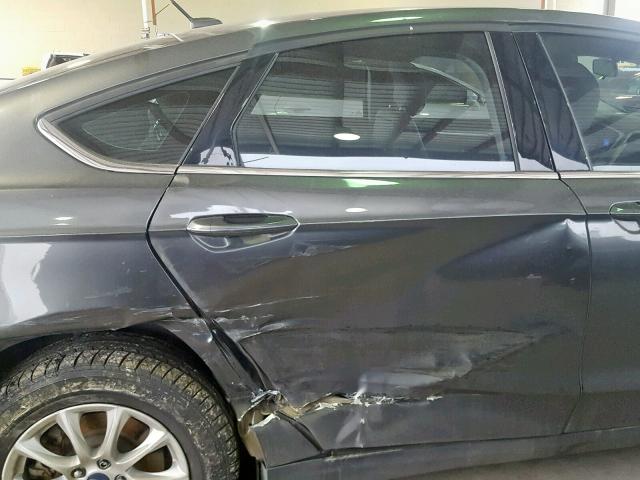 3FA6P0G76FR143798 - 2015 FORD FUSION S GRAY photo 6