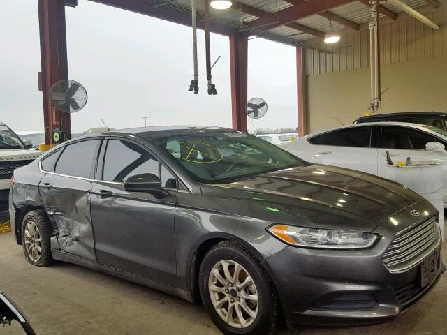 3FA6P0G76FR143798 - 2015 FORD FUSION S GRAY photo 9