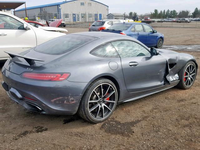 WDDYJ7JA1GA001832 - 2016 MERCEDES-BENZ AMG GT S GRAY photo 4