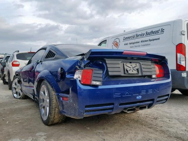 1ZVFT82H665201641 - 2006 FORD MUSTANG GT BLUE photo 3