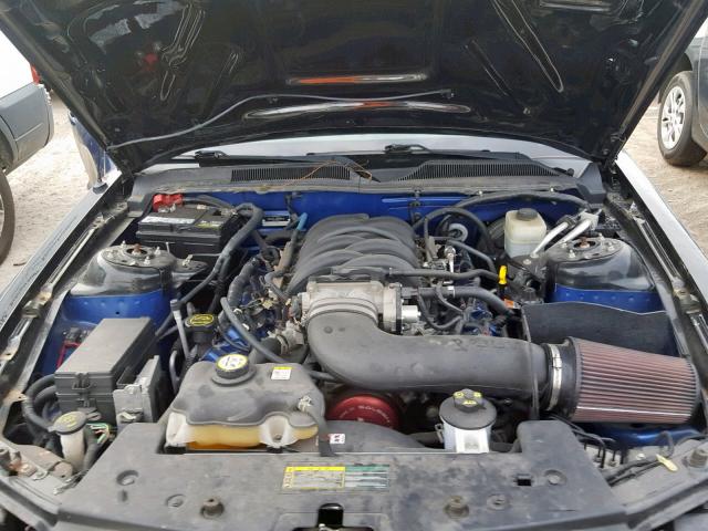 1ZVFT82H665201641 - 2006 FORD MUSTANG GT BLUE photo 7