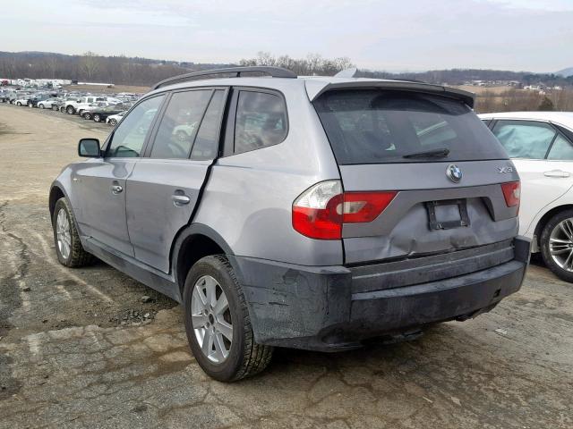 WBXPA73454WA77507 - 2004 BMW X3 2.5I SILVER photo 3