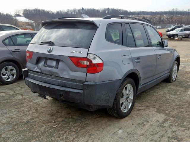 WBXPA73454WA77507 - 2004 BMW X3 2.5I SILVER photo 4