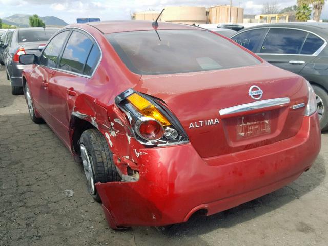 1N4CL21E39C157890 - 2009 NISSAN ALTIMA HYB RED photo 3