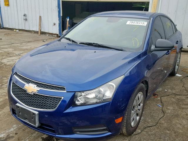 1G1PA5SH0D7217341 - 2013 CHEVROLET CRUZE LS BLUE photo 2