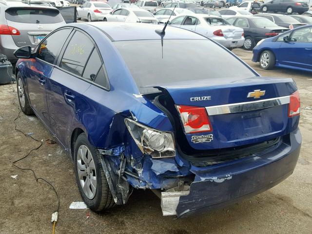 1G1PA5SH0D7217341 - 2013 CHEVROLET CRUZE LS BLUE photo 3