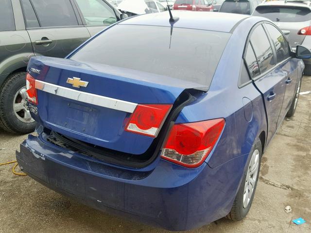 1G1PA5SH0D7217341 - 2013 CHEVROLET CRUZE LS BLUE photo 4