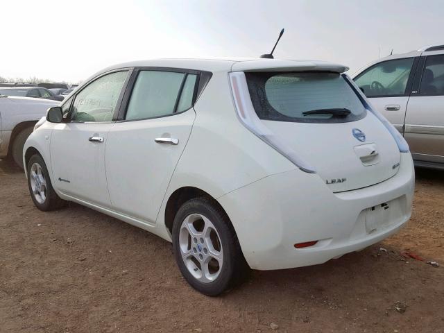 JN1AZ0CP5BT008442 - 2011 NISSAN LEAF SV WHITE photo 3