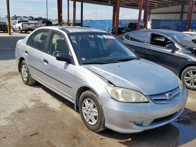 2HGES16355H561905 - 2005 HONDA CIVIC DX V SILVER photo 1