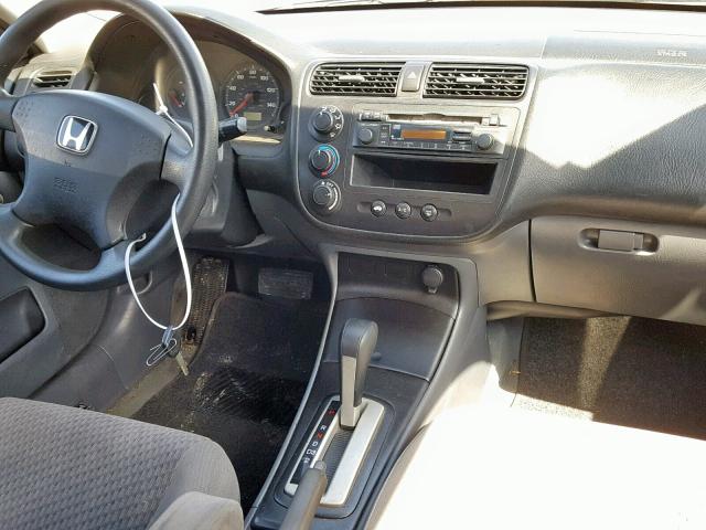 2HGES16355H561905 - 2005 HONDA CIVIC DX V SILVER photo 9