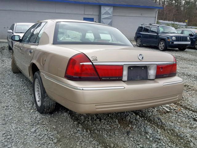 2MEFM75W6YX662956 - 2000 MERCURY GRAND MARQ GOLD photo 3