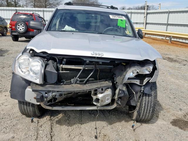 1J8HR48P77C540268 - 2007 JEEP GRAND CHER SILVER photo 9