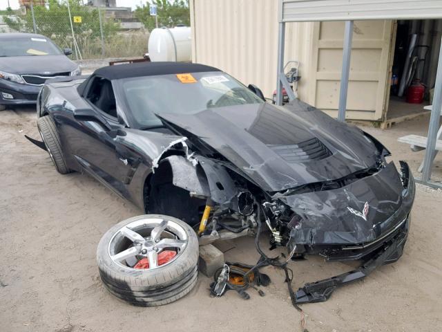 1G1YD3D78E5132457 - 2014 CHEVROLET CORVETTE S BLACK photo 1