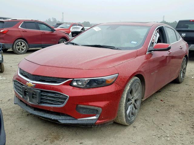 1G1ZH5SX9GF319968 - 2016 CHEVROLET MALIBU PRE RED photo 2