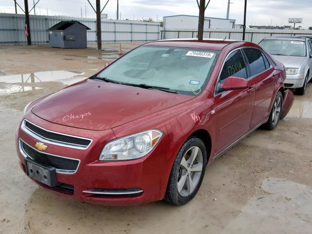 1G1ZJ57B58F239053 - 2008 CHEVROLET MALIBU 2LT BURGUNDY photo 2