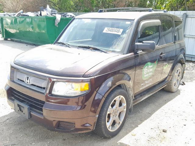 5J6YH18947L005953 - 2007 HONDA ELEMENT SC PURPLE photo 2