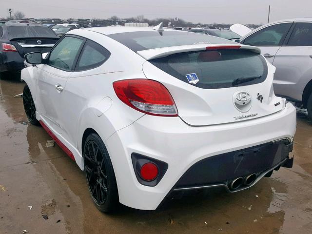 KMHTC6AE6GU295900 - 2016 HYUNDAI VELOSTER T WHITE photo 3