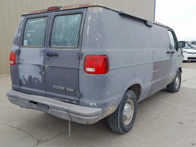 2B7HB21Y9RK107363 - 1994 DODGE RAM VAN B2 GRAY photo 4