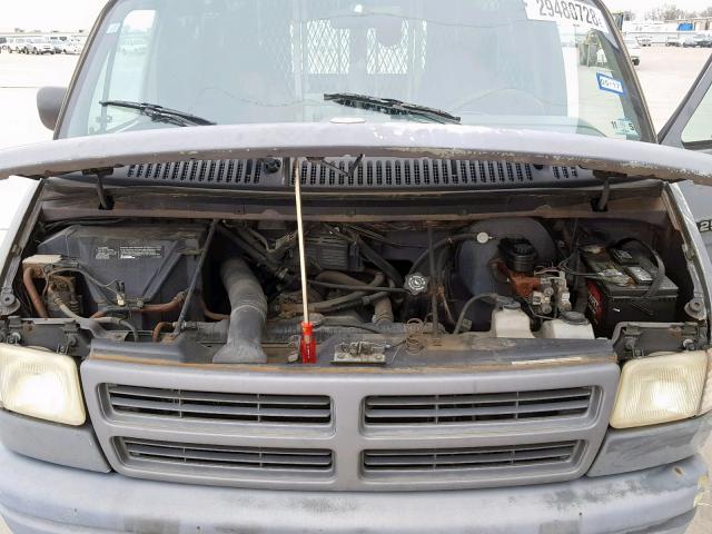 2B7HB21Y9RK107363 - 1994 DODGE RAM VAN B2 GRAY photo 7