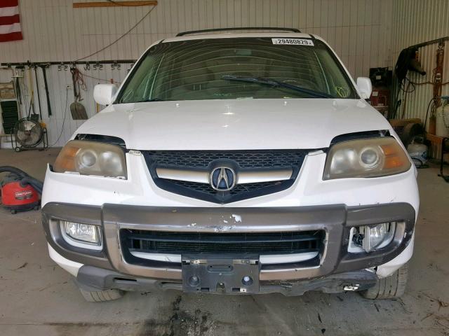 2HNYD18854H507981 - 2004 ACURA MDX TOURIN WHITE photo 9