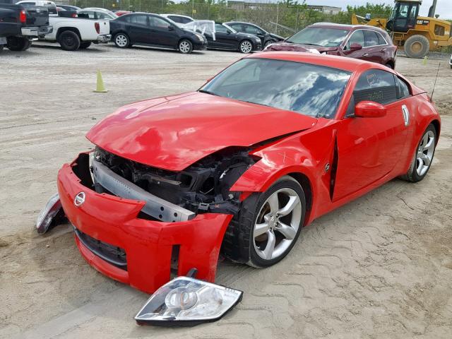 JN1BZ34E68M750967 - 2008 NISSAN 350Z COUPE RED photo 2