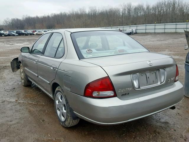 3N1CB51D63L820258 - 2003 NISSAN SENTRA XE TAN photo 3