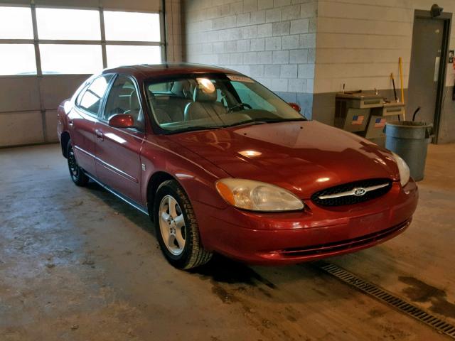 1FAFP55S6YA226035 - 2000 FORD TAURUS SES RED photo 1