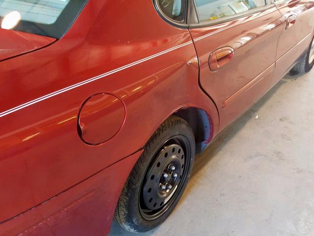 1FAFP55S6YA226035 - 2000 FORD TAURUS SES RED photo 9