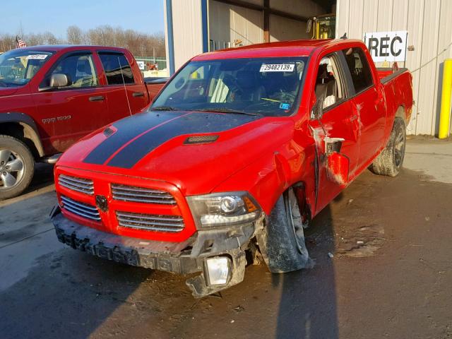 1C6RR7MT6GS215446 - 2016 RAM 1500 SPORT RED photo 2