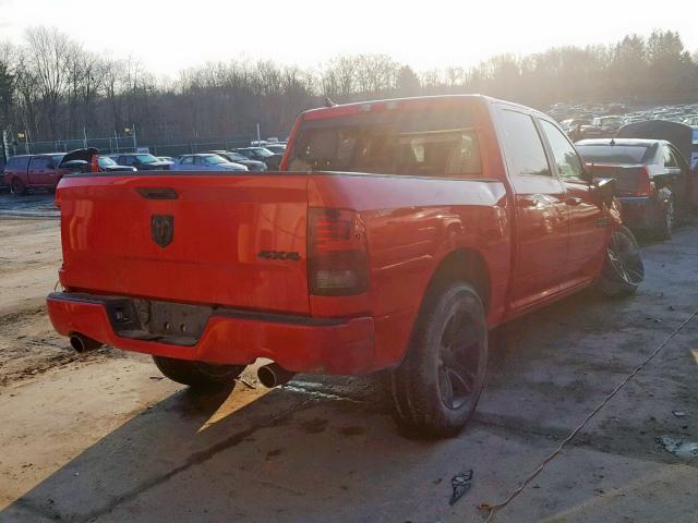 1C6RR7MT6GS215446 - 2016 RAM 1500 SPORT RED photo 4