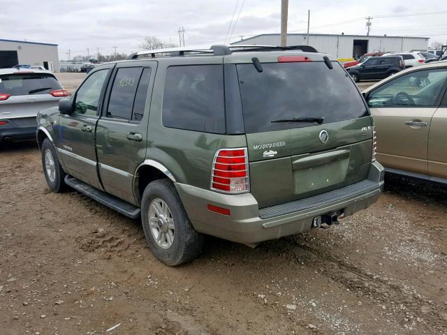 4M2ZU86W52ZJ13750 - 2002 MERCURY MOUNTAINEE GREEN photo 3