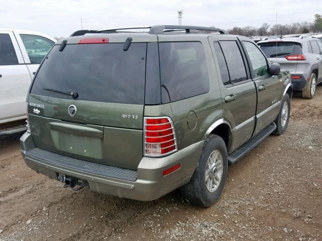 4M2ZU86W52ZJ13750 - 2002 MERCURY MOUNTAINEE GREEN photo 4