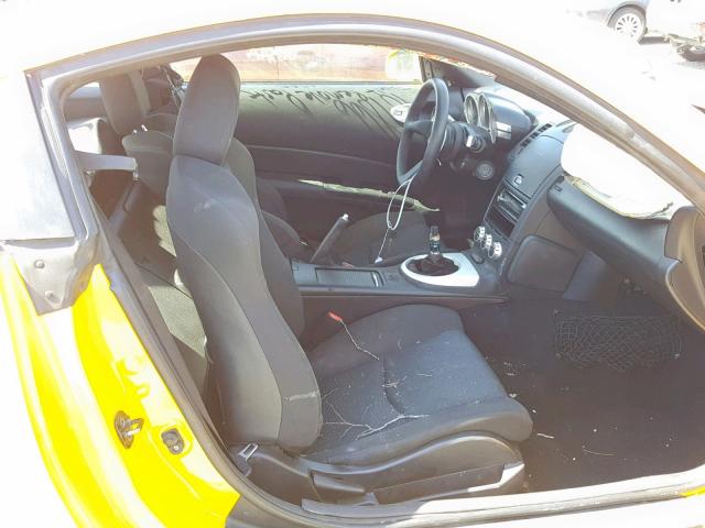 JN1AZ34D76M302530 - 2006 NISSAN 350Z COUPE YELLOW photo 5